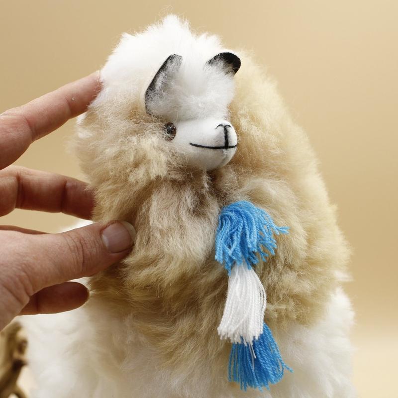 Authentic Hand Made Alpaca Wool Furry Llama's W/ Tassel-Nature's Treasures