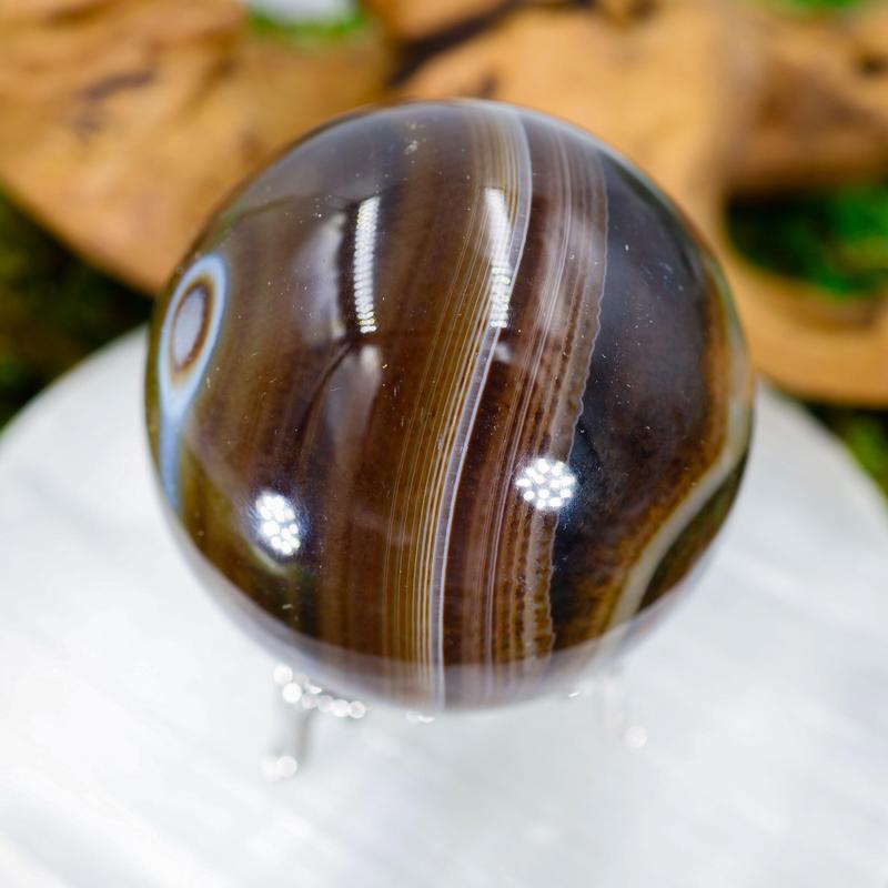 Black Sardonyx 55MM Spheres || Trunk Show-Nature's Treasures
