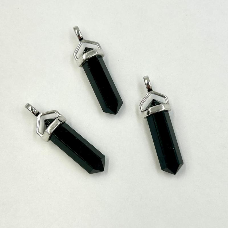 Black Tourmaline Protection Pendant || .925 Sterling Silver-Nature's Treasures
