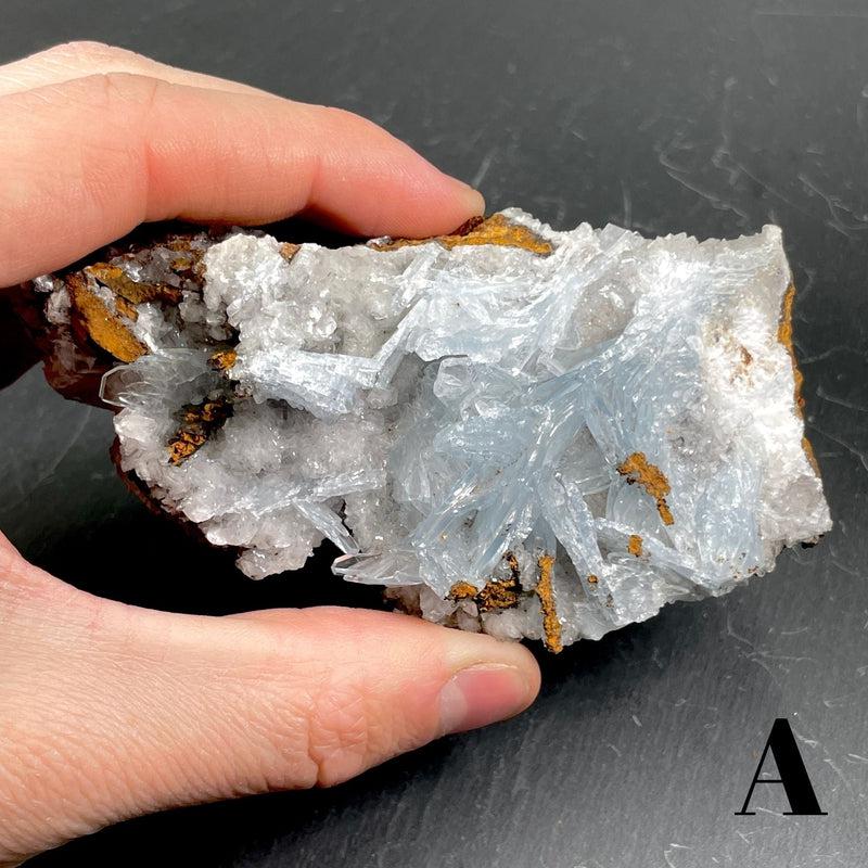 Blue Barite Crystal Cluster || Medium-Nature's Treasures