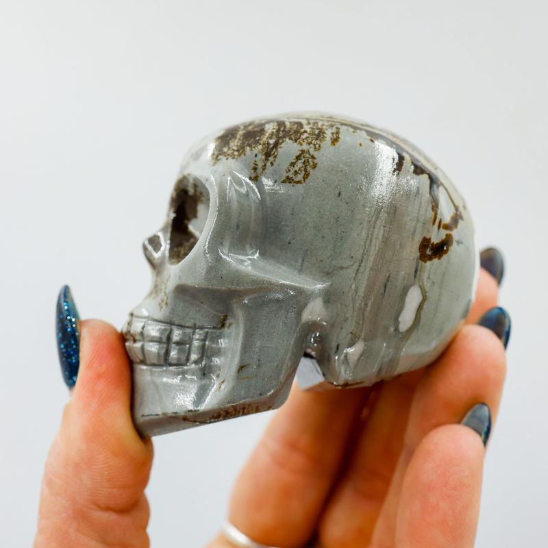 Dendritic Jasper Skull-Nature's Treasures