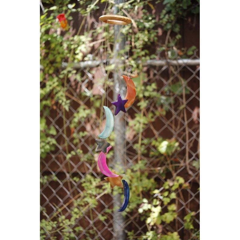 Dyed Agate Wind Chimes-Nature's Treasures