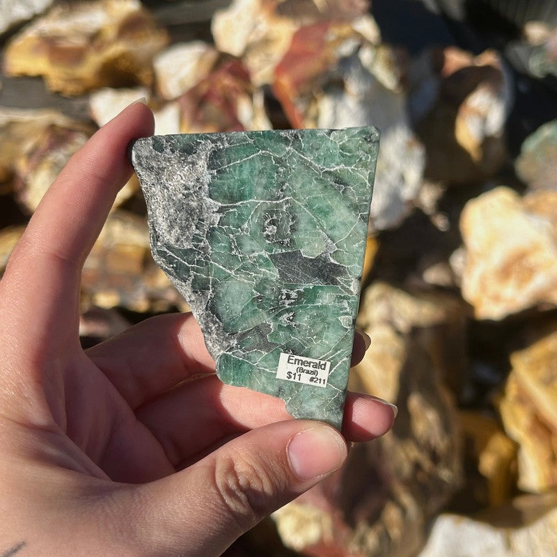 Emerald Slab Piece's || Trunk Show-Nature's Treasures