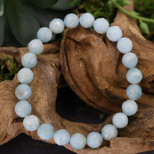 Faceted Unisex Gemstone Power Bracelets || Amazonite-Nature's Treasures