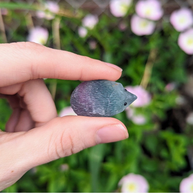 Fluorite Hedgehog Crystal Carvings-Nature's Treasures