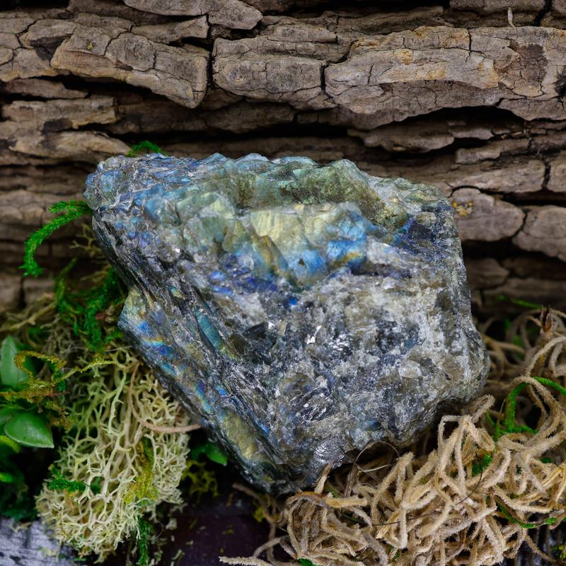 Half Polished Flashy Labradorite Slabs || Madagascar-Nature's Treasures