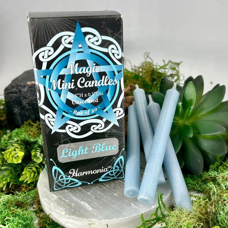 Harmonia Magic Mini Candles Set || Light Blue-Nature's Treasures