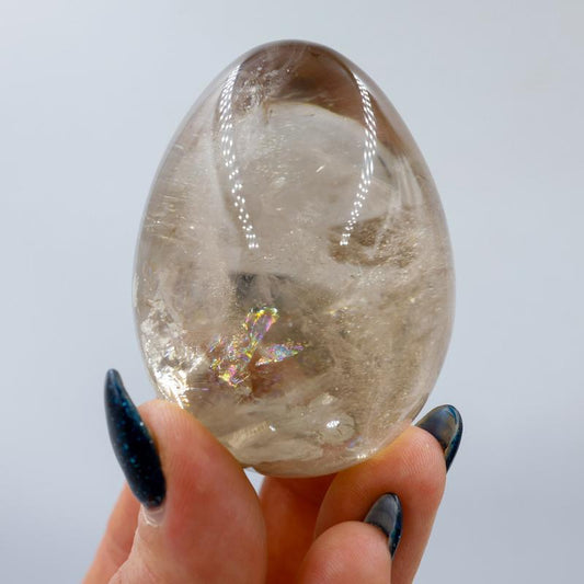 High Grade Smoky Quartz Crystal Egg Carvings || Trunk Show 2024