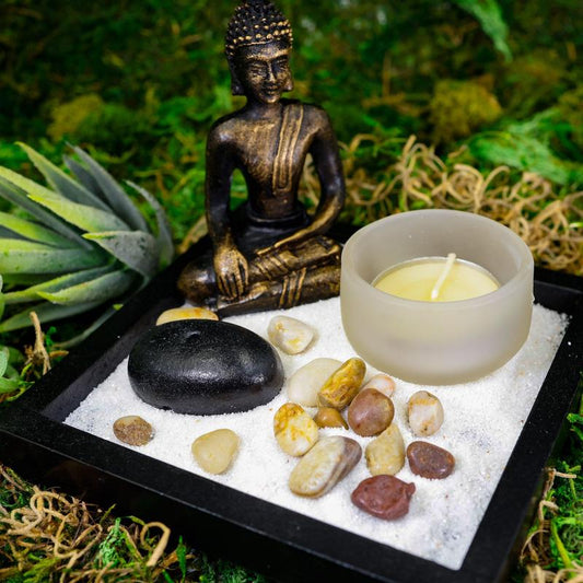 Home decor Buddha Zen Incense & Candle Holder Set-Nature's Treasures