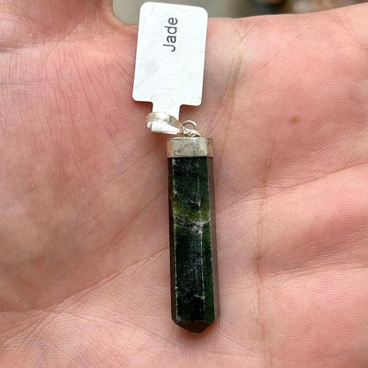 Jade Pendants || .925 Sterling Silver-Nature's Treasures