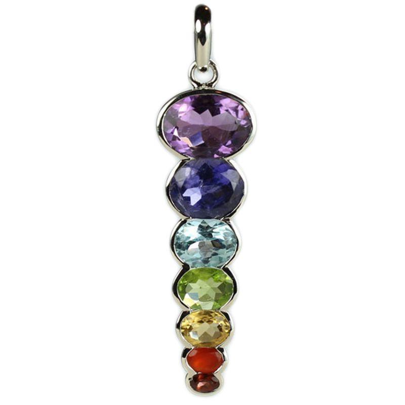 Multi-Faceted Chakra Pendants || .925 Sterling Silver-Nature's Treasures