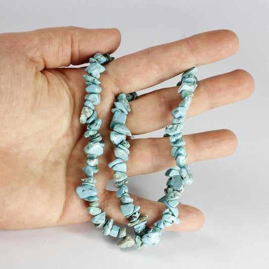 Natural Gemstone Chip Choker Necklace || Turquoise-Nature's Treasures