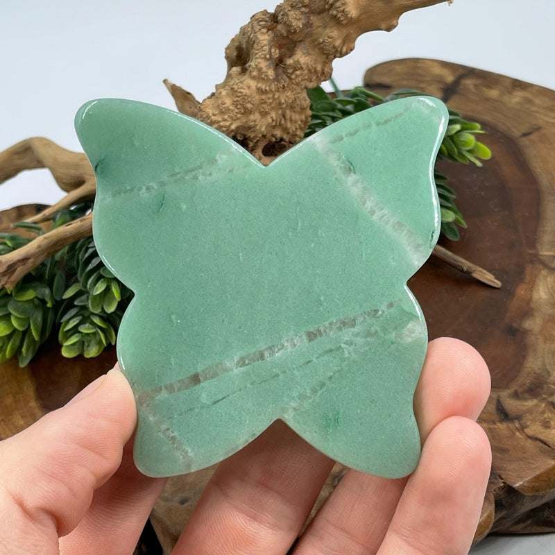 Natural Green Aventurine Butterfly Gua Sha || Health & Beauty-Nature's Treasures