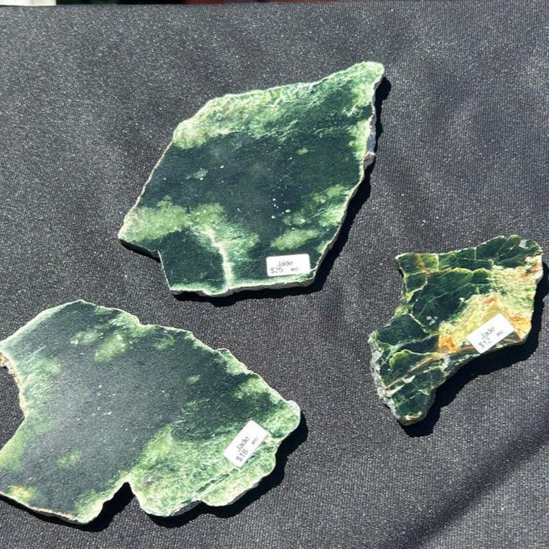 Natural Half Polished Jade Slabs || Trunk Show 2024-Nature's Treasures