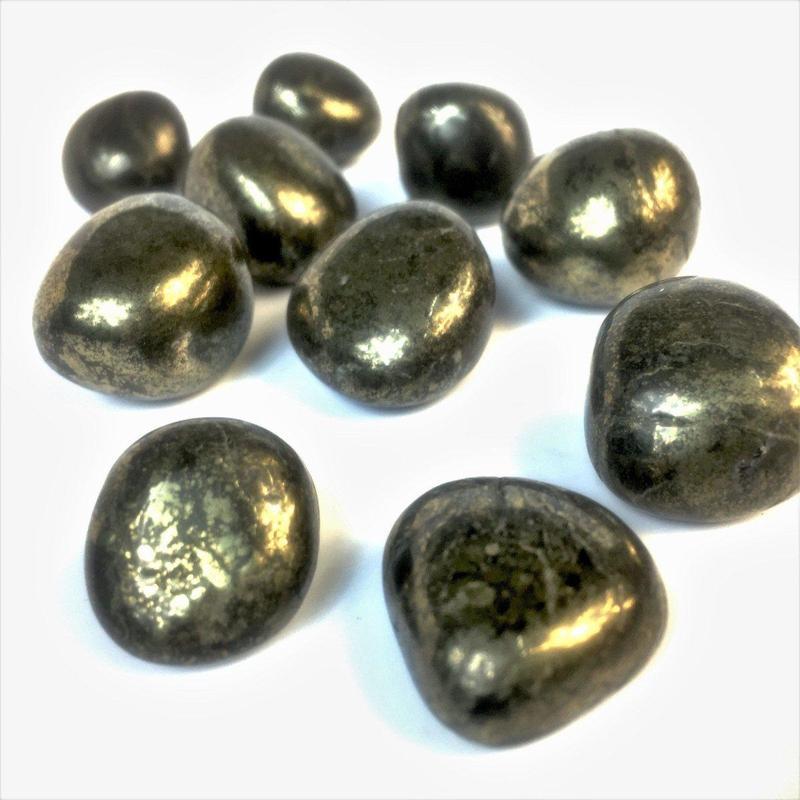 Natural Pyrite Tumble Stone || Protection || Peru-Nature's Treasures