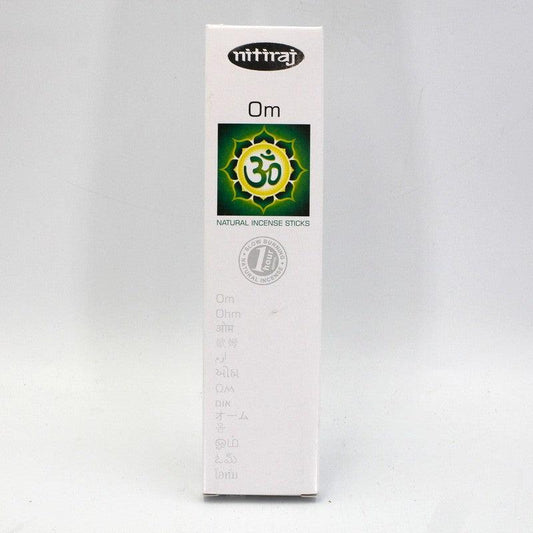 Nitiraj Incense Sticks "OM" 25gr-Nature's Treasures