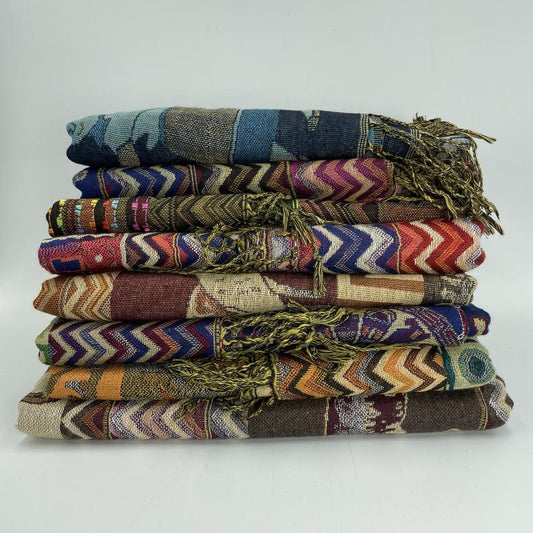 Peruvian Hand Woven Alpaca Shawl Scarf-Nature's Treasures