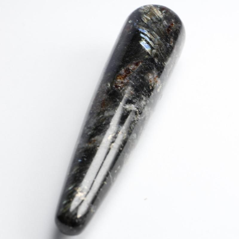 Polished Arfvedsonite Massage Tool || Reliving Stress & Anxiety || Canada-Nature's Treasures