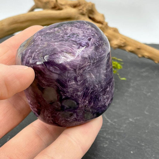 Polished Charoite Half-Cylinder Chunks || Russia-Nature's Treasures