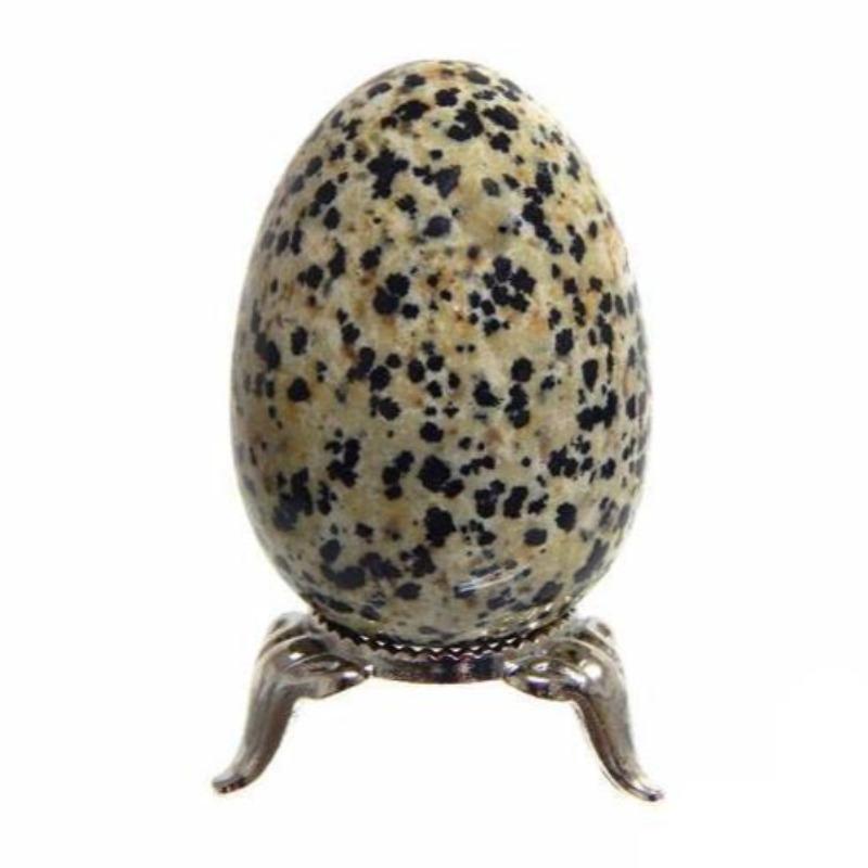 Polished Dalmatian Jasper Eggs 45mm || Protection