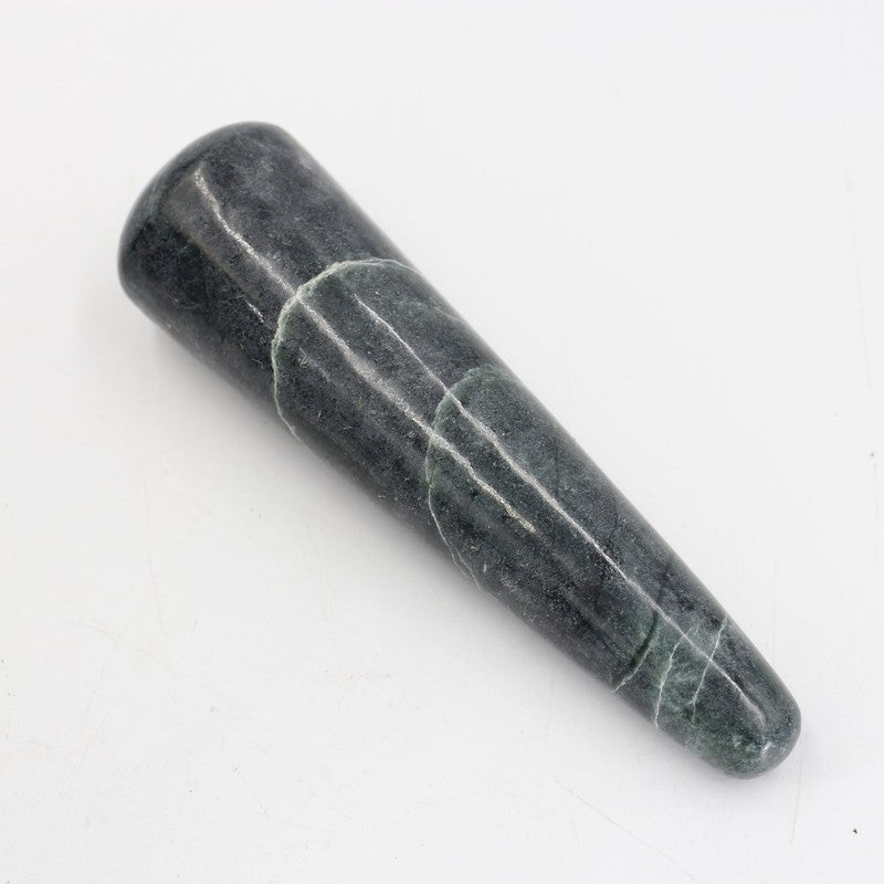 Polished Dark Green Jade Massage Tool || Emotional Healing || Pakistan-Nature's Treasures