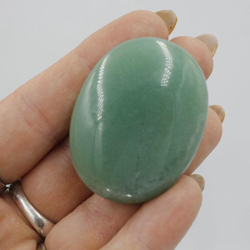 Polished Green Aventurine Palm Stones || China-Nature's Treasures