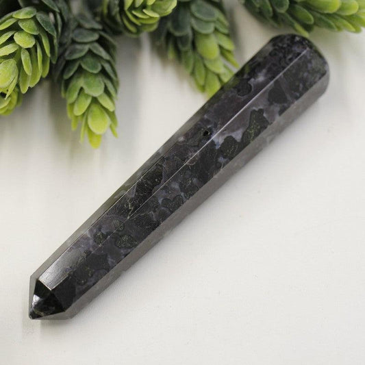 Polished Indigo Gabbro Massage Point Tool || Madagascar-Nature's Treasures