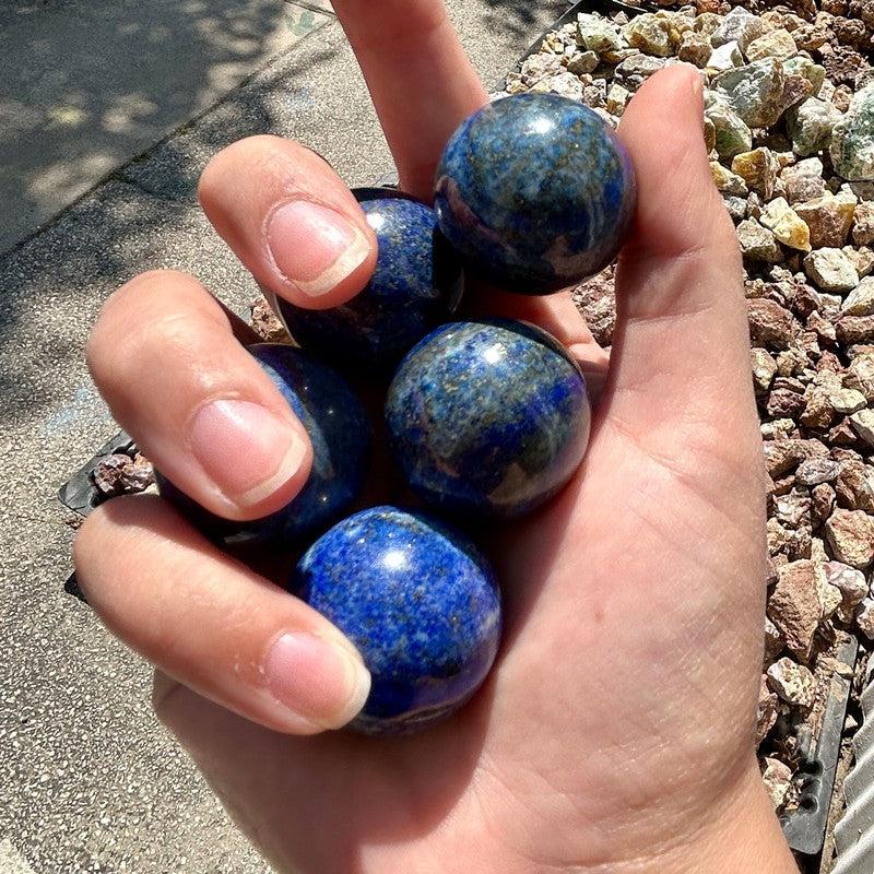 Polished Lapis Lazuli Spheres || Inner Truth || Afghanistan-Nature's Treasures