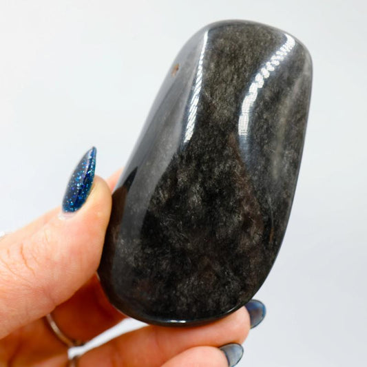 Polished Silver Sheen Obsidian Free Forms || Trunk Show 2024-Nature's Treasures