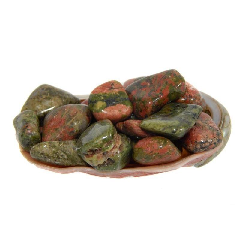 Polished Unakite Tumbled Stones || Healing & Growth || USA