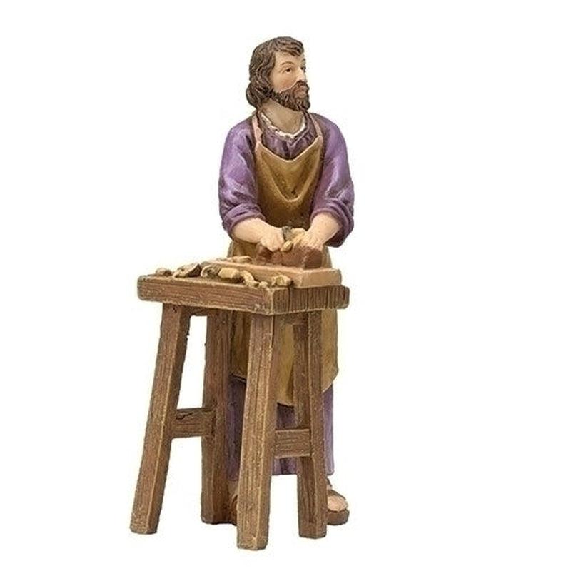Polyresin St. Joseph The Worker Statue Figurine "Home and Family"-Nature's Treasures