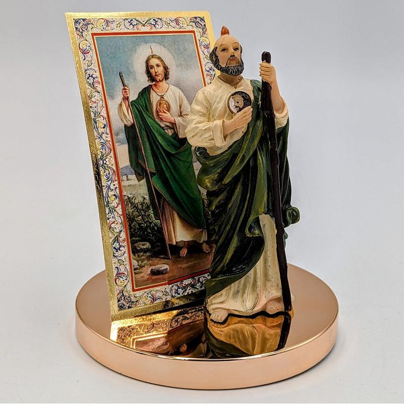 Polyresin St. Jude Statue Figurine "Patron Of The Impossible" Nature