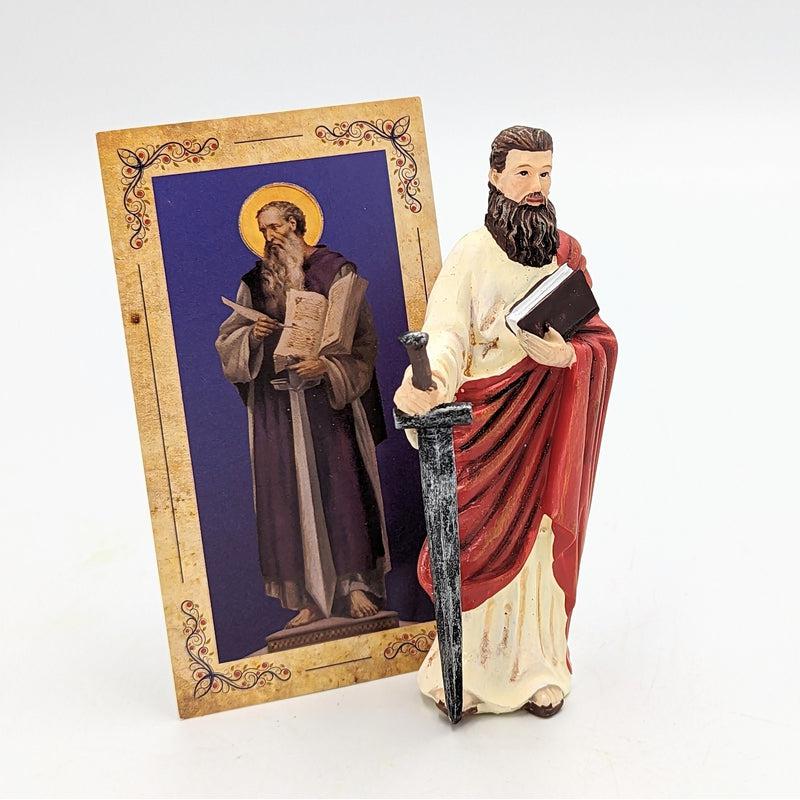Polyresin St. Paul Statue Figurine "Patron Of Missionaries, Authors"-Nature's Treasures