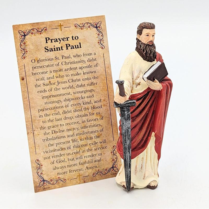 Polyresin St. Paul Statue Figurine "Patron Of Missionaries, Authors"-Nature's Treasures