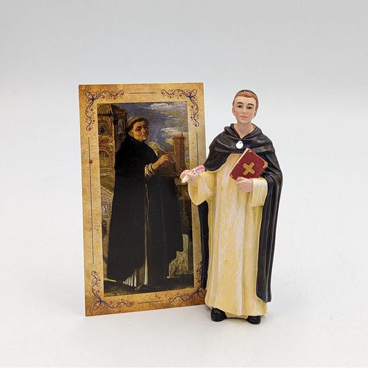 Polyresin St. Thomas Aquinas Statue Figurine "Education, Students"-Nature's Treasures