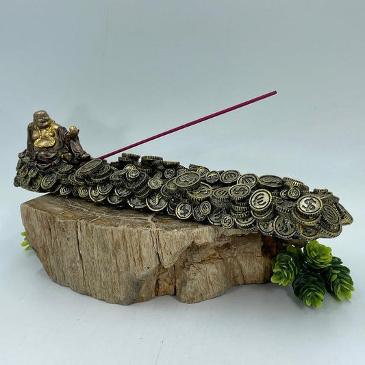 SHOW PRODUCT: Prosperity Money Buddha Totem Incense Stick Burner-Nature's Treasures