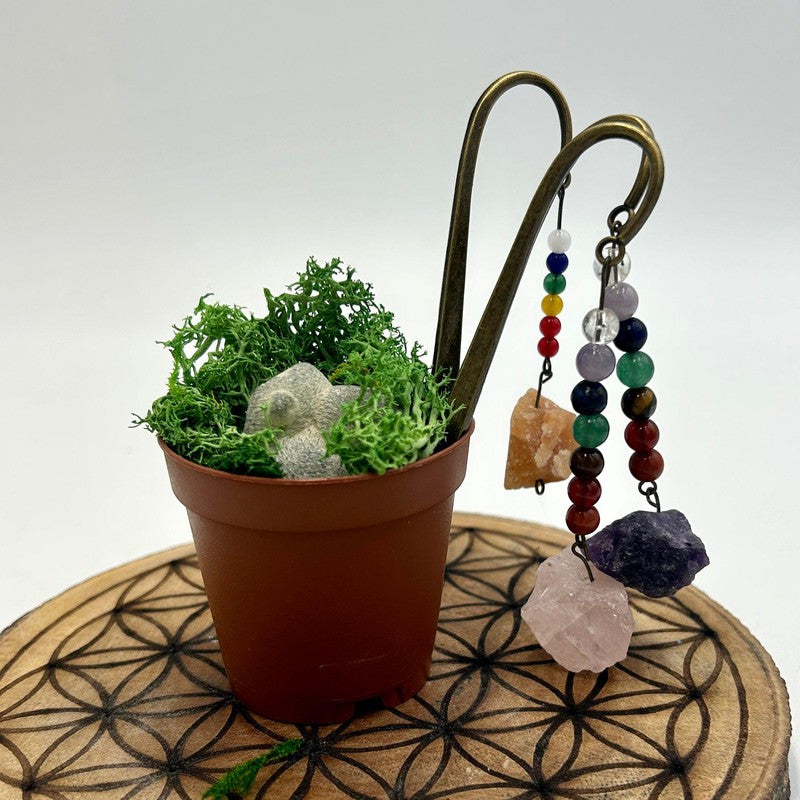 SHOW PRODUCT: Chakra Gemstone Metal Bookmark-Nature's Treasures