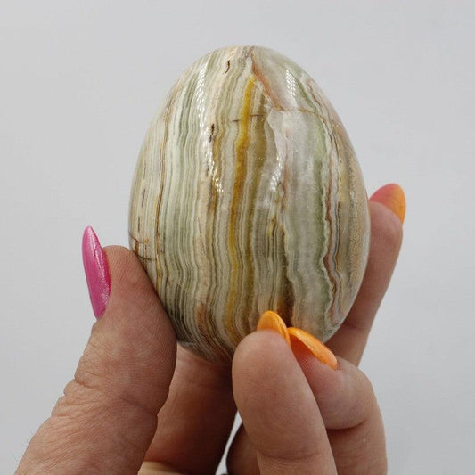 SHOW PRODUCT: Polished Natural Onyx 60mm Egg-Nature's Treasures