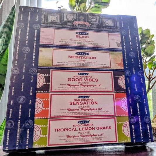 Satya Sai Baba Assorted 12 Pack 15gr Incense Gift Set-Nature's Treasures