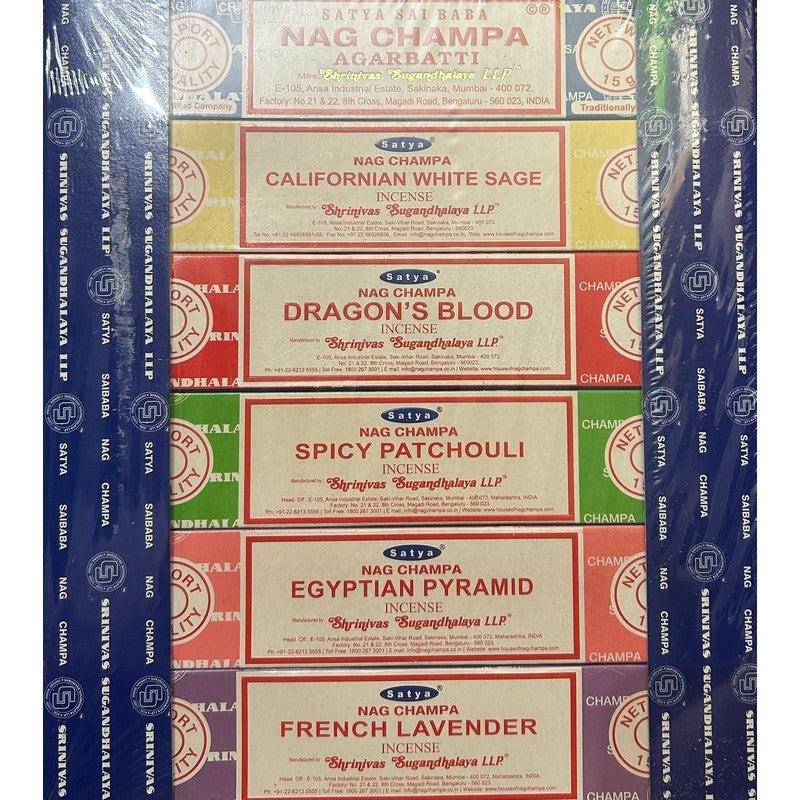 Satya Sai Baba Assorted 12 Pack 15gr Incense Gift Set-Nature's Treasures