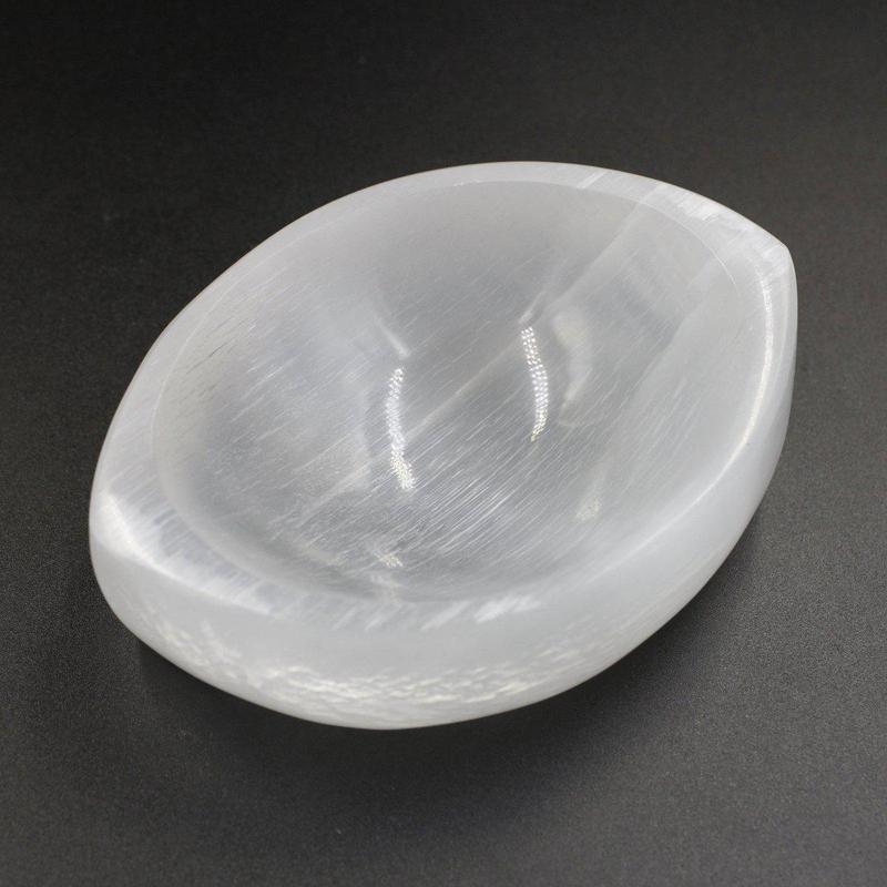 Selenite Satin Spar Oval Shape Bowls || Cleansing Bowls-Nature's Treasures