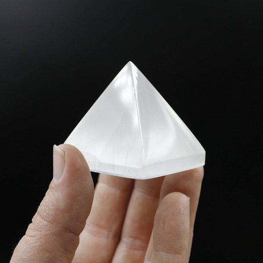 Selenite Satin Spar Pyramids || Aura Cleansing-Nature's Treasures