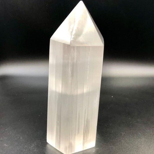 Selenite Satin Spar Tower Point Lamps || Aura Cleansing-Nature's Treasures