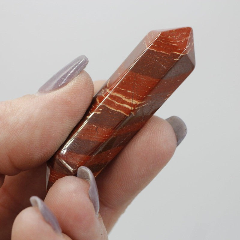 Small Brecciated Jasper Massage Point Tool || Stability-Nature's Treasures
