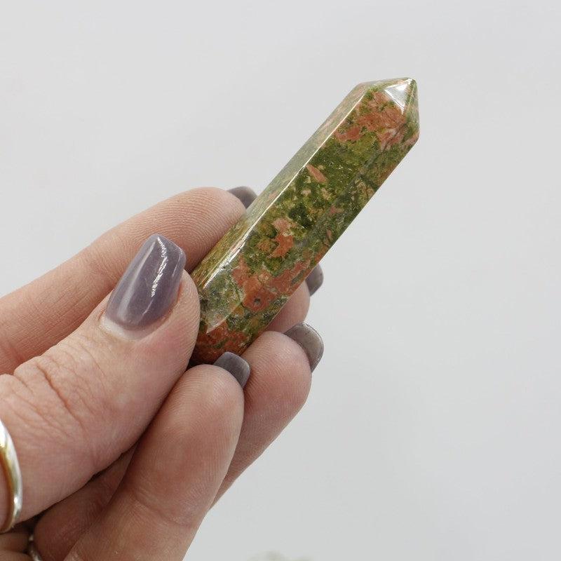 Small Unakite Massage Point Tool || Emotional Healing-Nature's Treasures