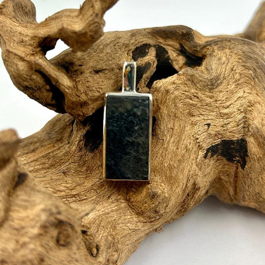 Unisex Black Tourmaline Rough Pendants || .925 Sterling Silver-Nature's Treasures