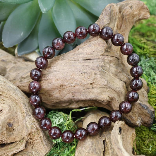 Unisex Gemstone Power Bracelets || Garnet-Nature's Treasures