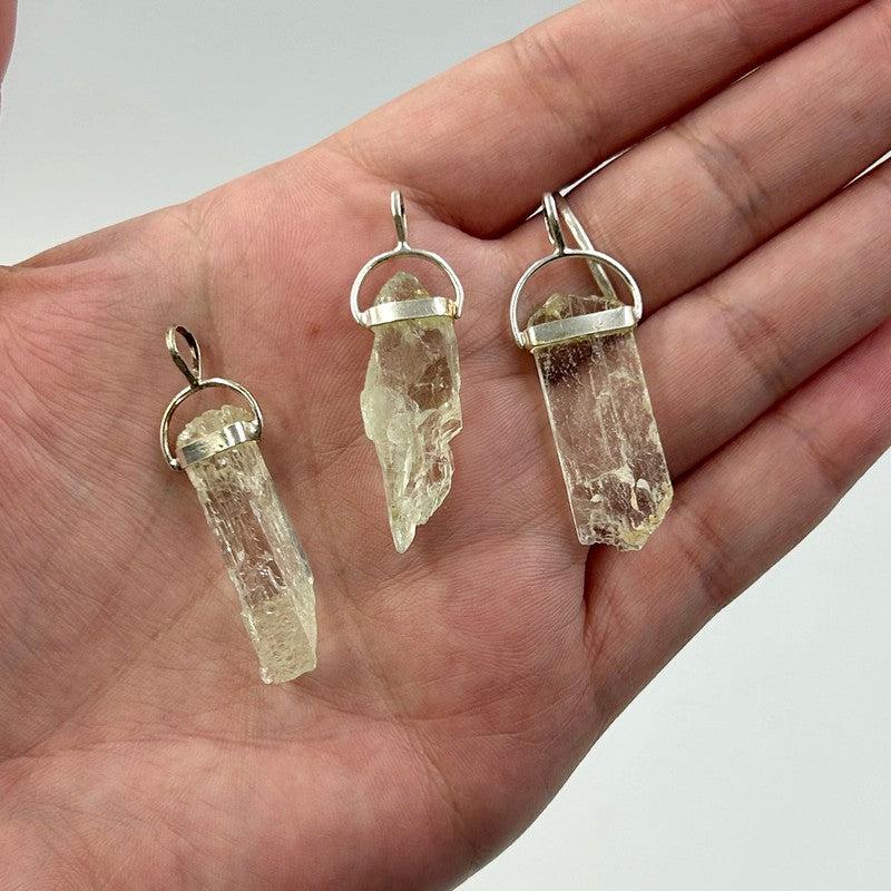 Unisex Raw Green Kyanite Pendants || .925 Sterling Silver-Nature's Treasures