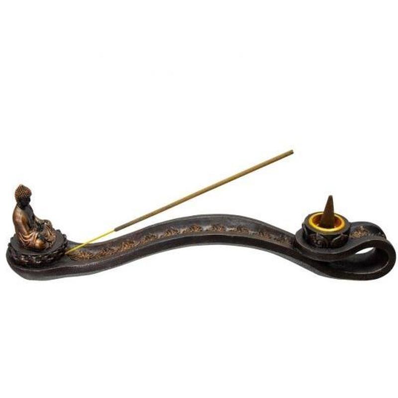 2 In 1 Lotus Buddha Incense Holder & Cone Burner || Wisdom, Rebirth, Growth-Nature's Treasures