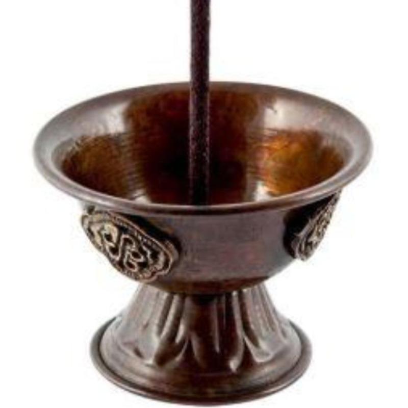 Antique Copper Tibetan Incense Burner-Nature's Treasures